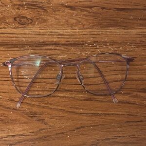 Purple Wire Frame Glasses